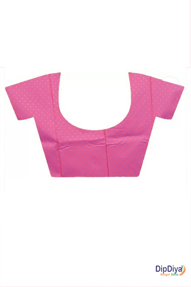 Pink Cotton Silk Paromal Kathan Saree (490)